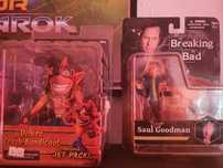 Figuras Crash Bandicoot e Breaking Bad
