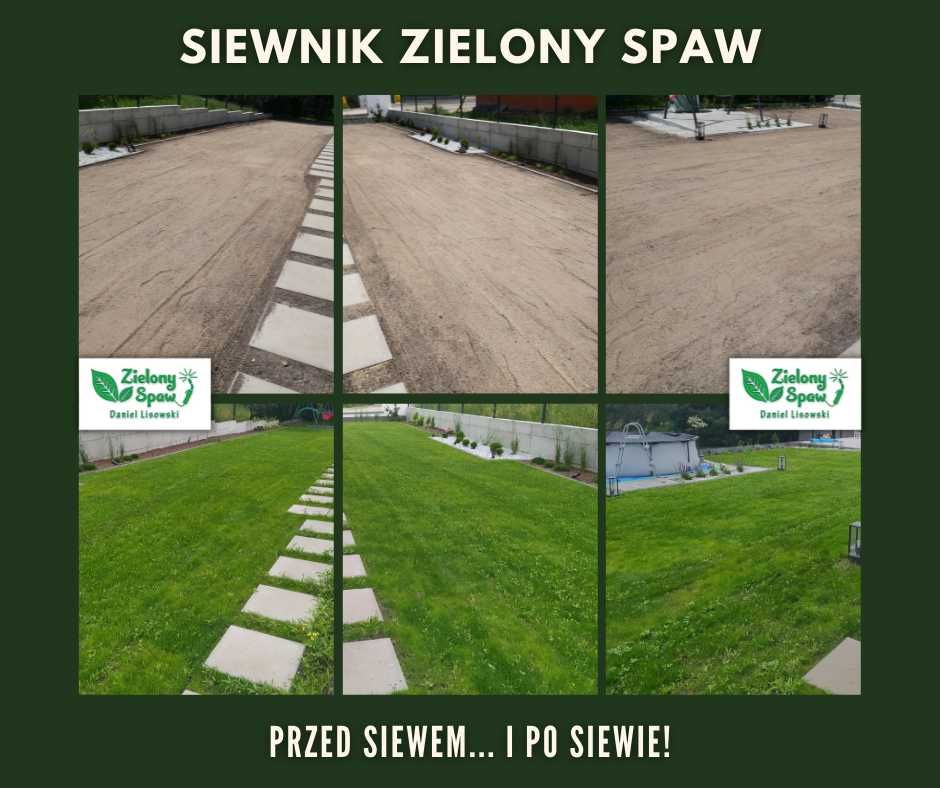 Siewnik do trawy - sianie trawnika - idealny do firm i wypożyczalni