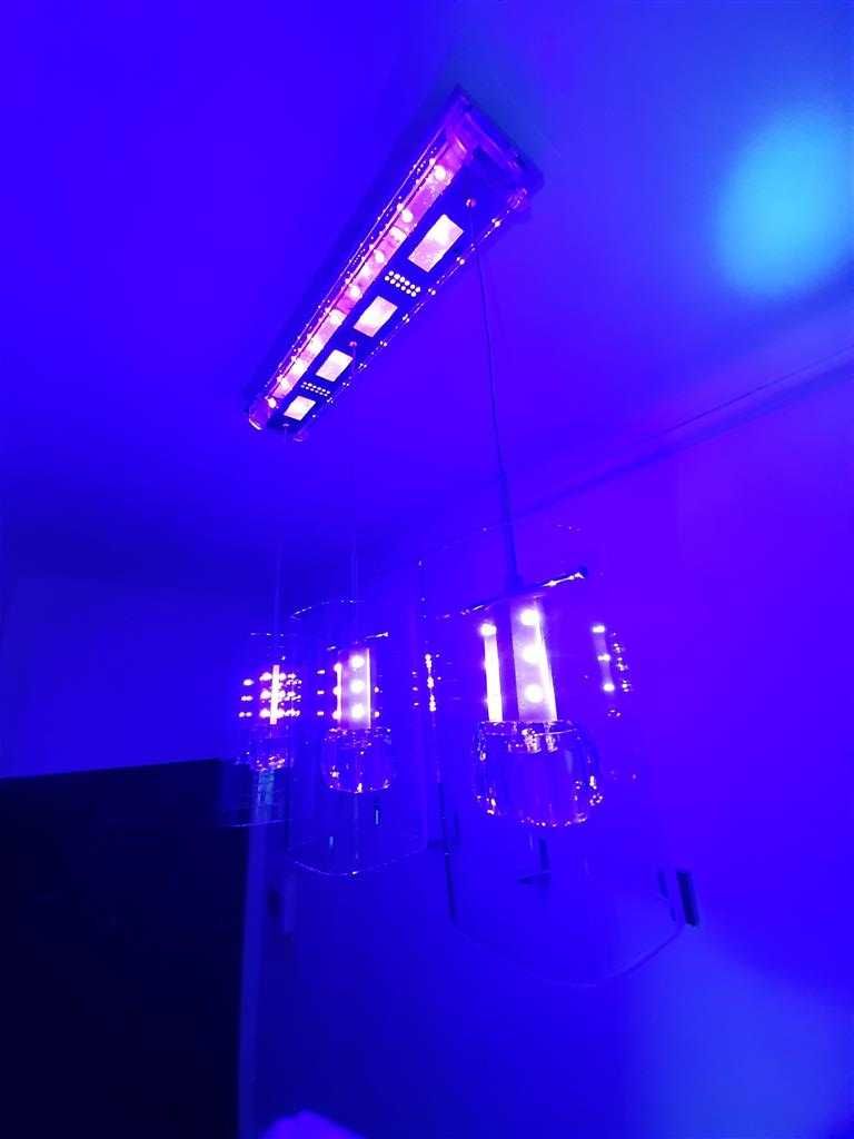 Lampa, żyrandol LED+ multikolor Nowoczesna