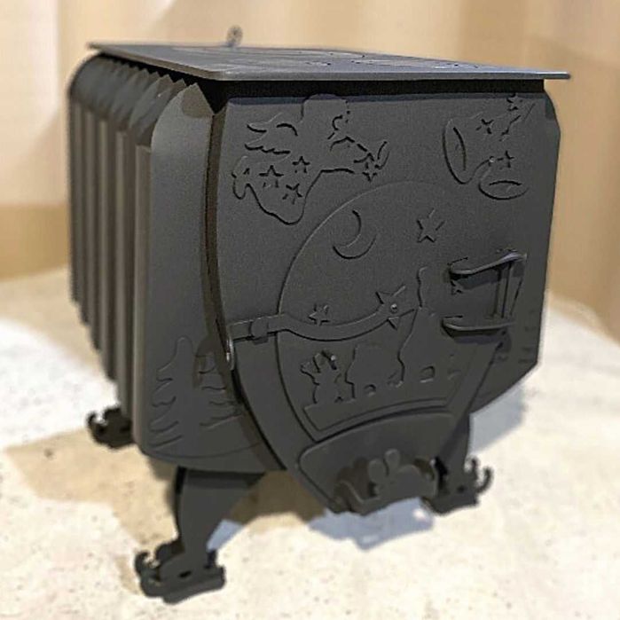 Булер'ян, піч буржуйка с конвекцією "Різдвяна" + вторинне допалювання