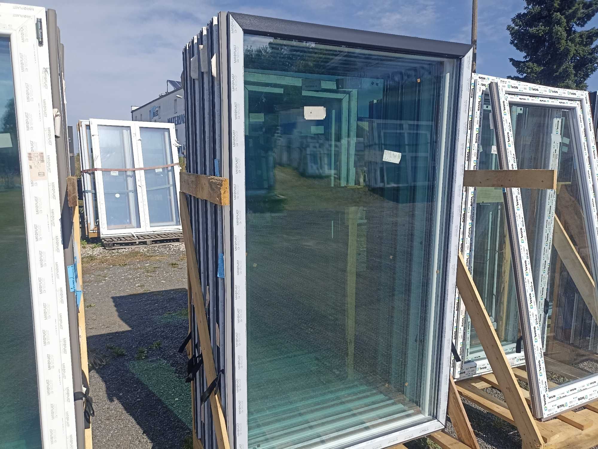 Okno pcv fix 120/200 antracyt