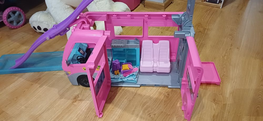 Barbie kamper marzeń camper auto zjeżdżalnia łazienka barbie orygina