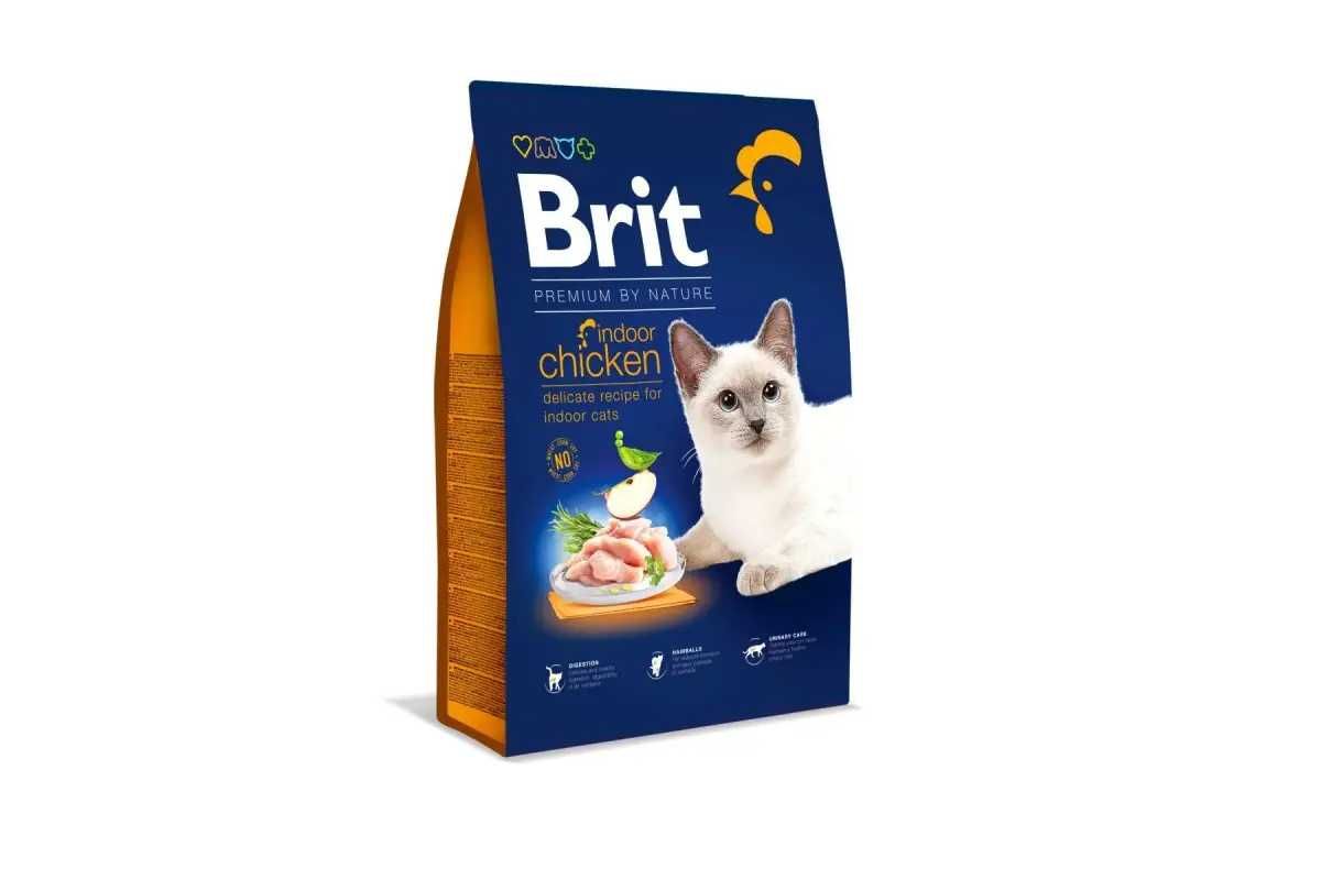 8кг Сухий корм для котів Brit Premium by Nature Cat Indoor 8кг