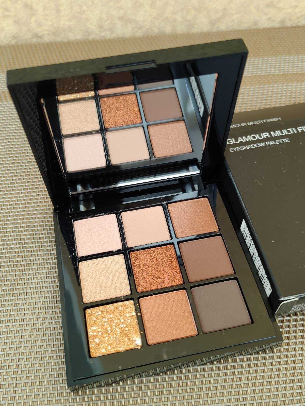 Палетка тiней kiko glamour multi finish palette 01 earth tones