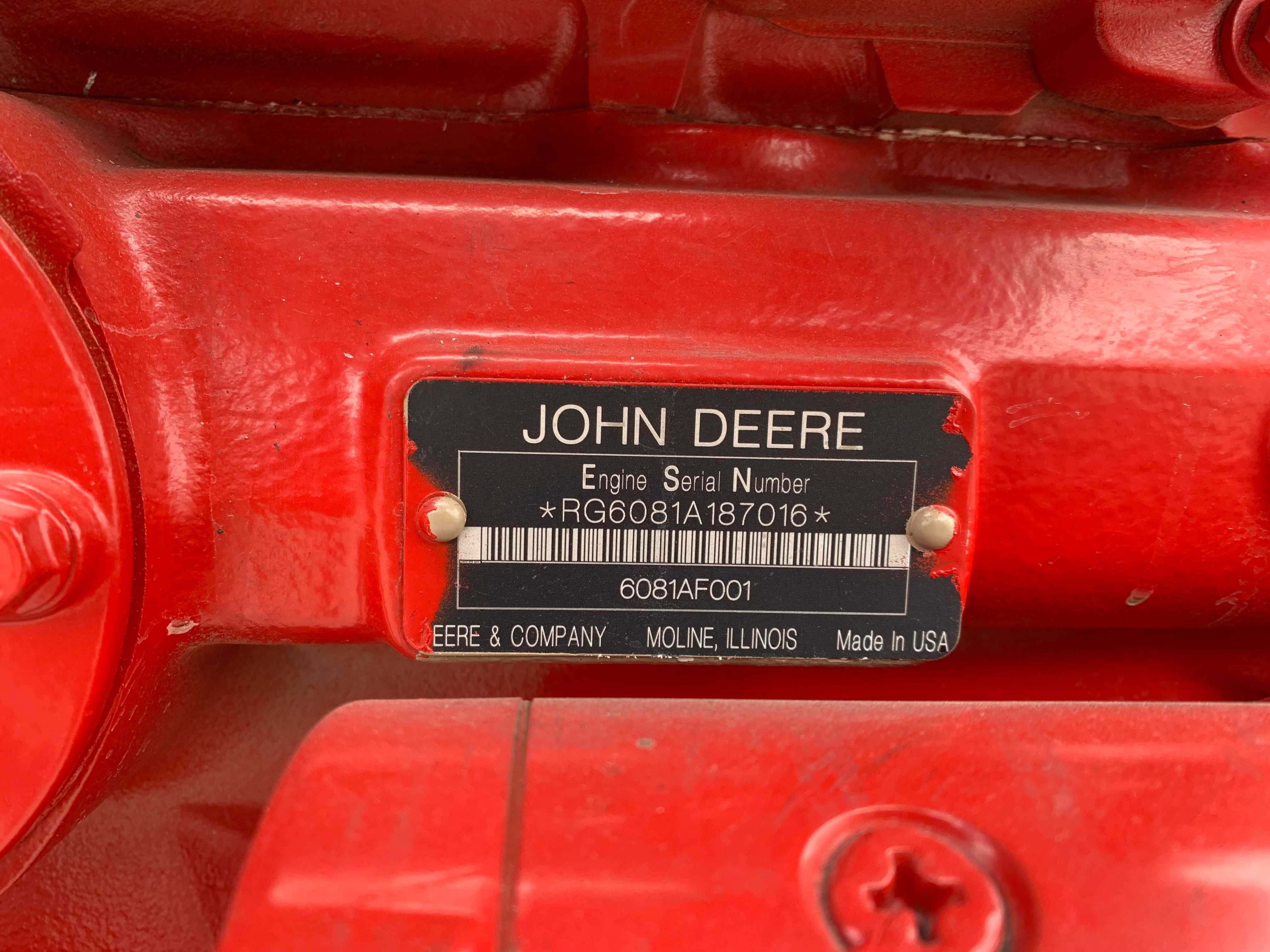 Silnik, motor JOHN DEERE 6081 DIESEL do ciągnika, kombajnu