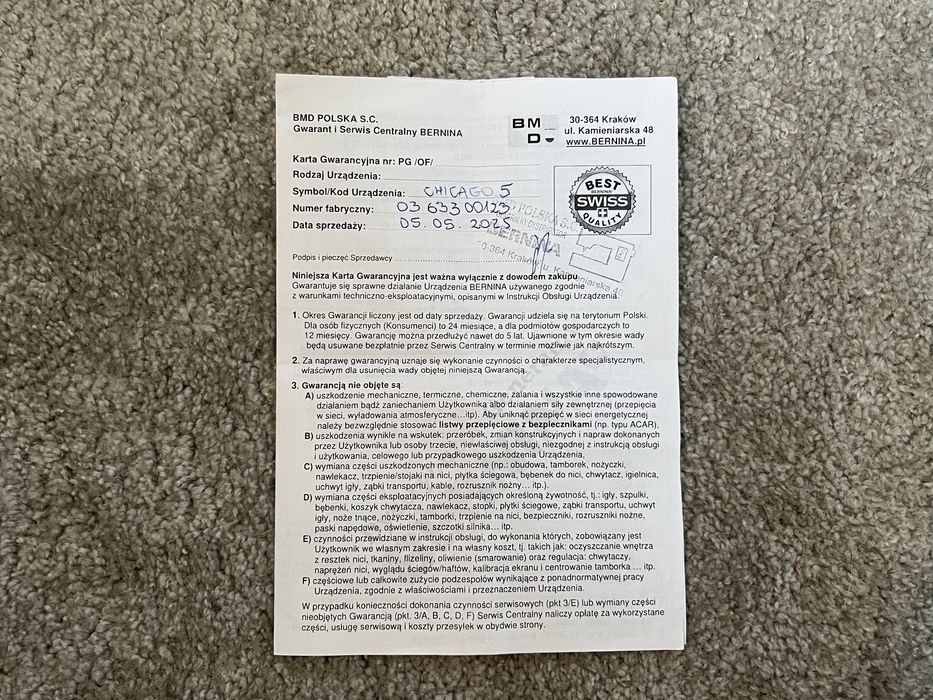 Maszyna do szycia Bernette sublime Chicago 5