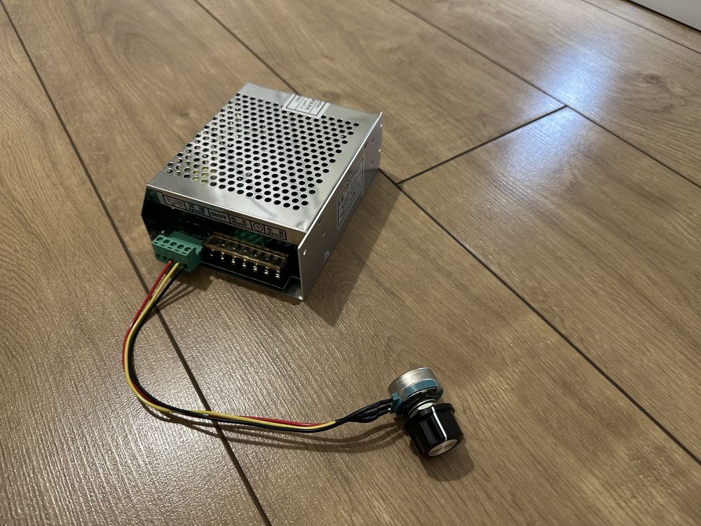 Wrzeciono i zasilacz 500W ER11 do CNC frezarki chłodzone powietrzem