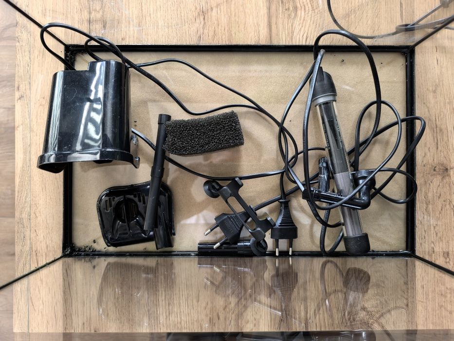 Zestaw akwarium Aquael 25l, filtr, grzałka, oświetlenie