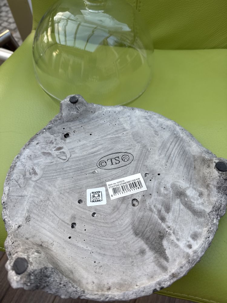 Ceramiczna taca ze szklaną pokrywką patera HAND MADE Home&you