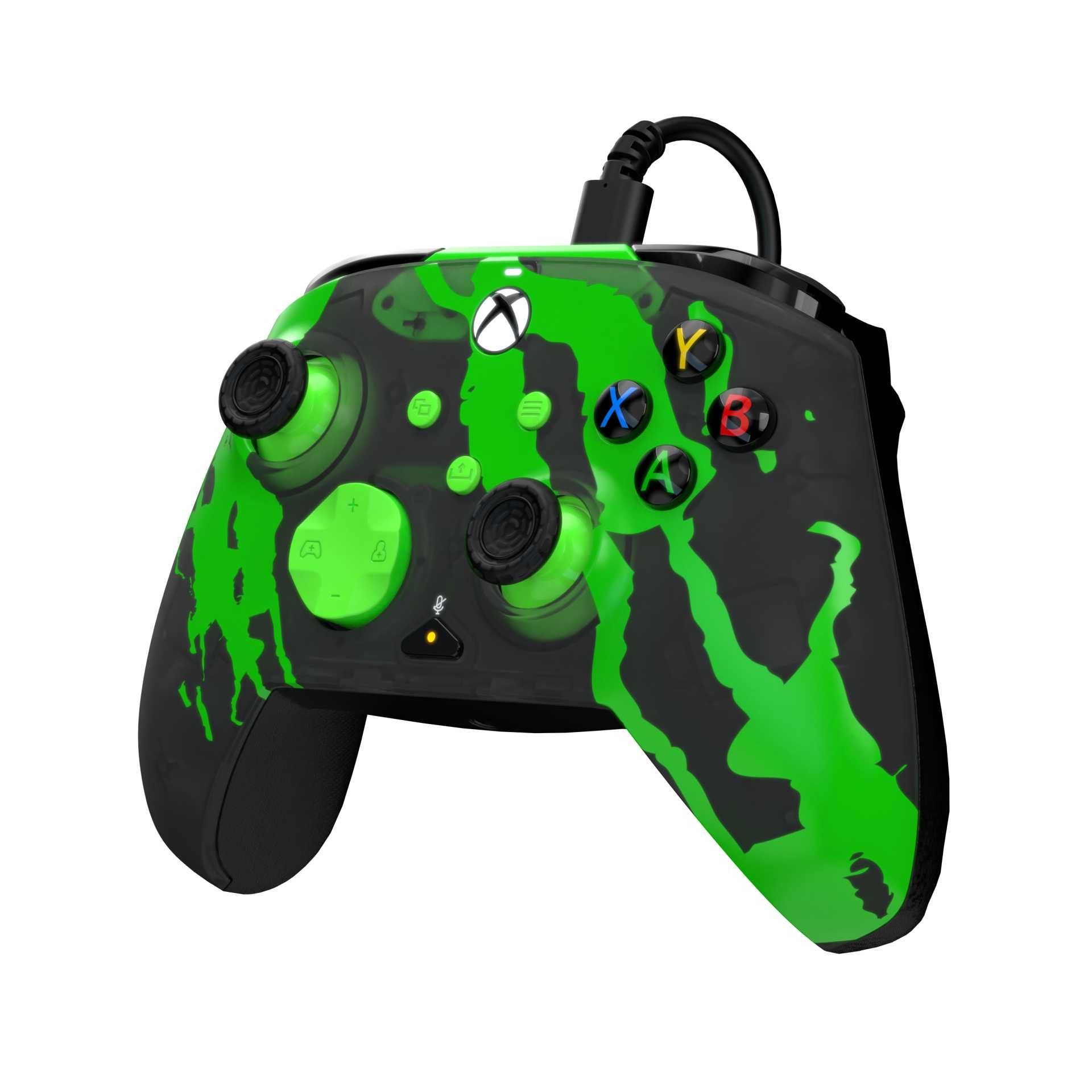 PDP XS Pad przewodowy Rematch Jolt Green Glow in the Dark