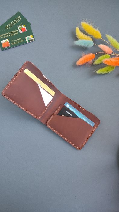 Гаманець, шкіряний гаманець, кошелек, бифолд, біфолд