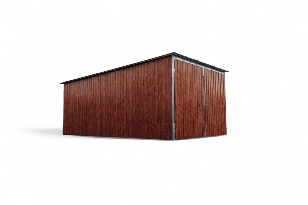 Garaż blaszany 3x5 drewnopodobny MULTIGLOSS