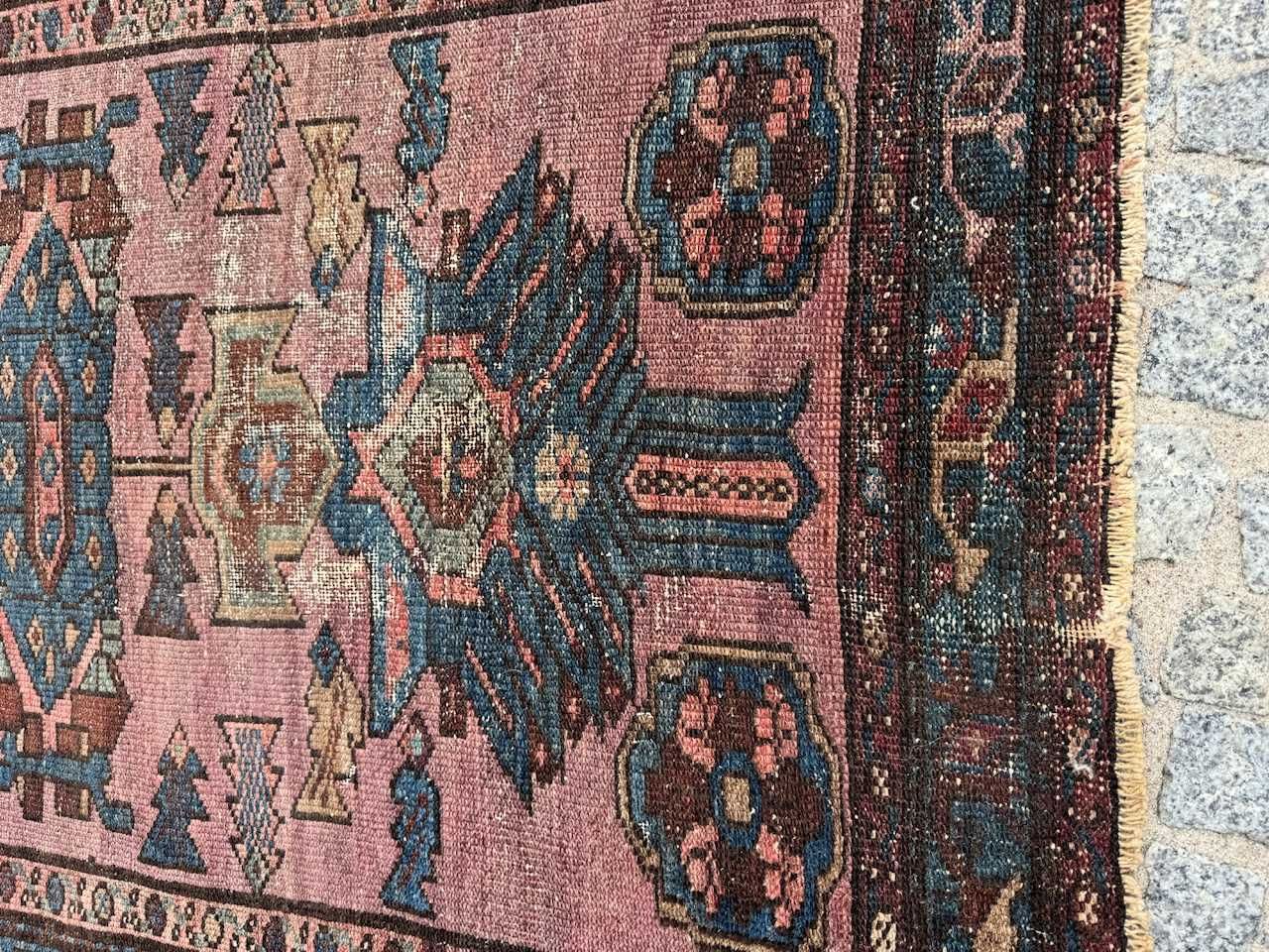 XIX wieczny dywan wełniany r. tkany perski Farahan 205x108 gal. 6 tyś