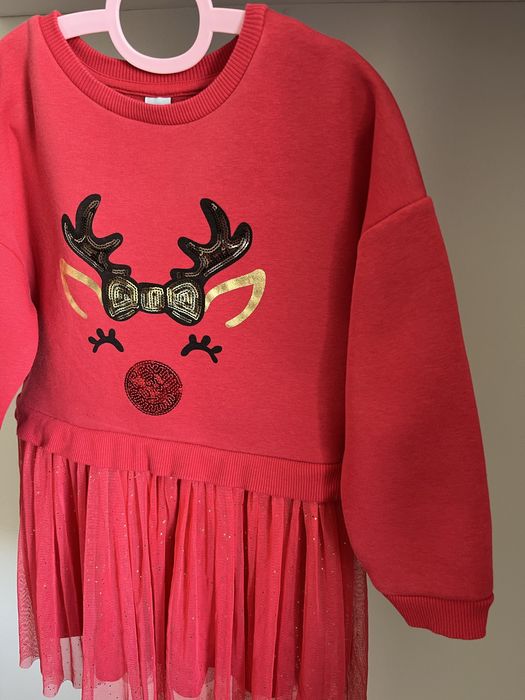 Сукня світшот з оленятком