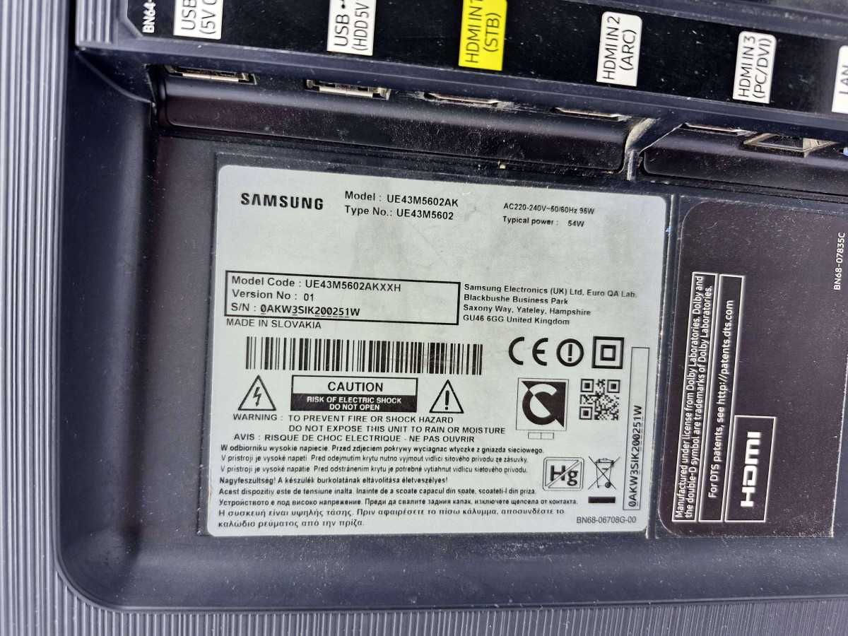 Telewizor Samsung UE 43M5602AK Smart Netflix Wi-Fi