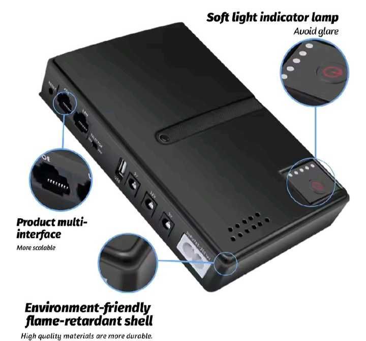 ДБЖ UPS DC1018L POE, під замінні АКБ 18650 4 шт "БЕЗ АКб"