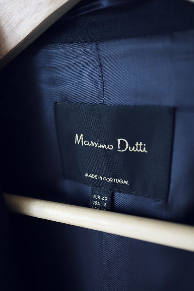 Massimo Dutti Nowy płaszcz / długa marynarka 100% wełna