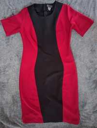 Czrno-czerwona sukienka