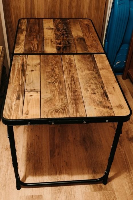 Zestaw Stół i 4 Krzesła Rozkładany Składany Ogrodowy Cateringowy Turys