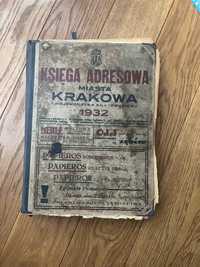 Księga adresów miasta Krakowa z 1932