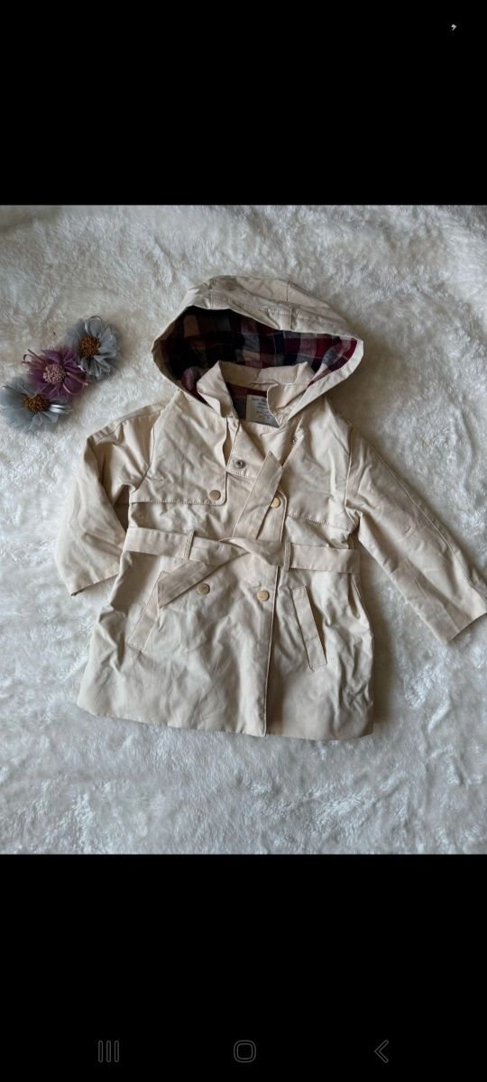 Płaszczyk wiosenny Zara Baby Girl rozmiar 92