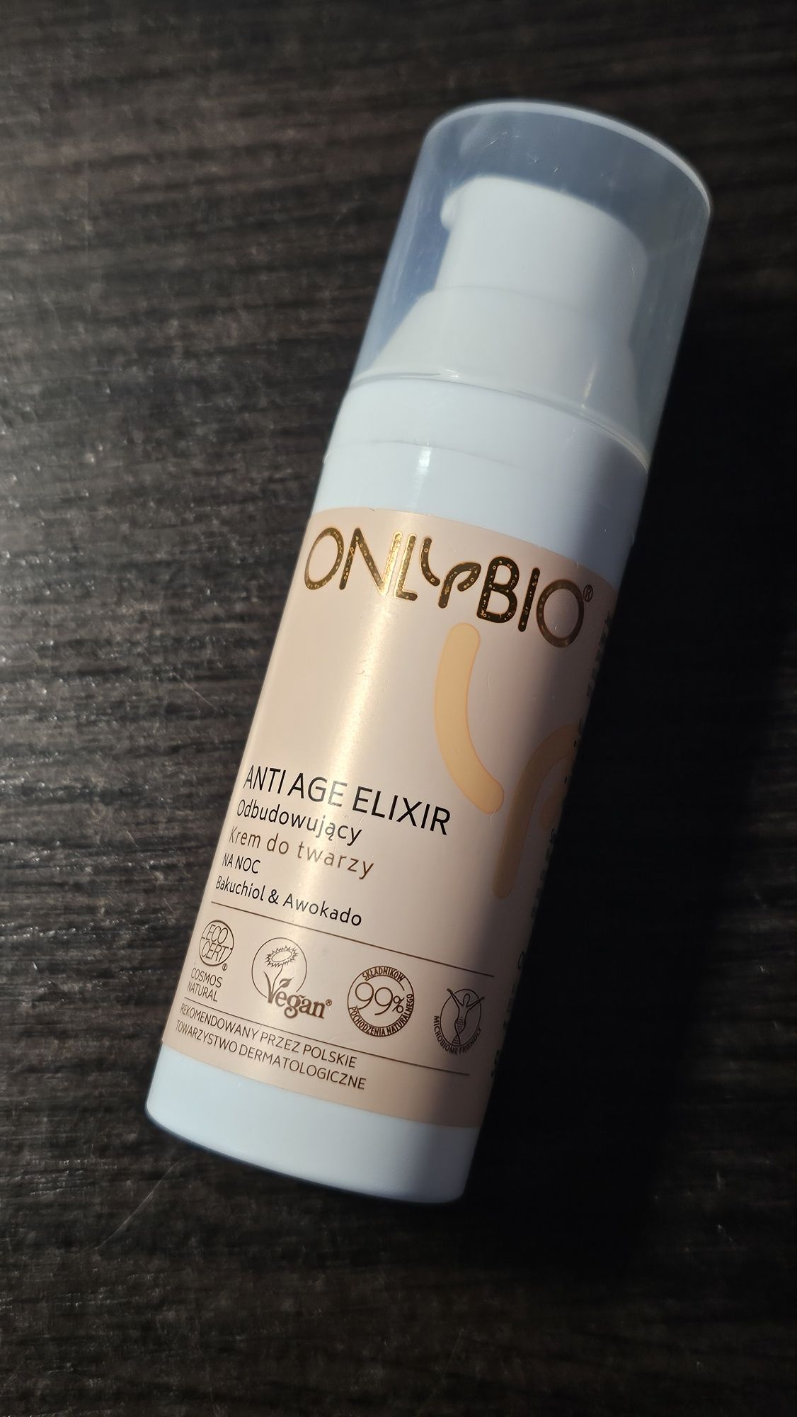 OnlyBio - Anti Age Elixir, odbudowujący krem do twarzy na noc