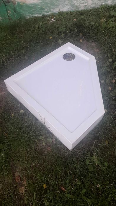 Kabina prysznicowa pięciokątna z brodzikiem 80x197 styl loft