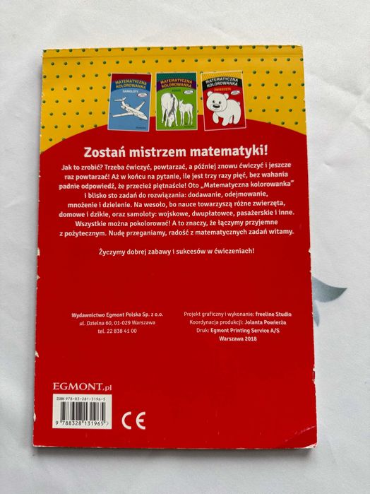 Matematyczna kolorowanka-zwierzeta