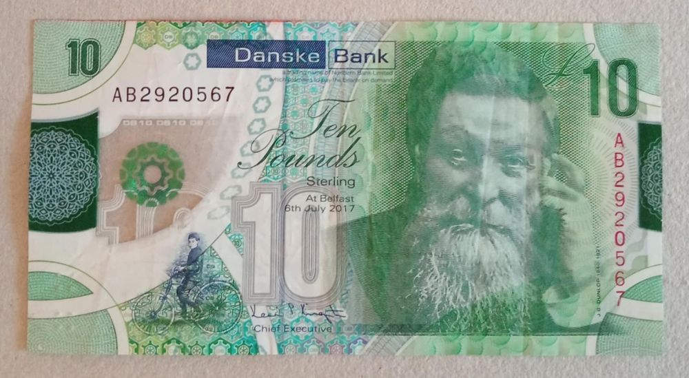 10 Phounds Sterling At Belfast 2017 Danske Bank