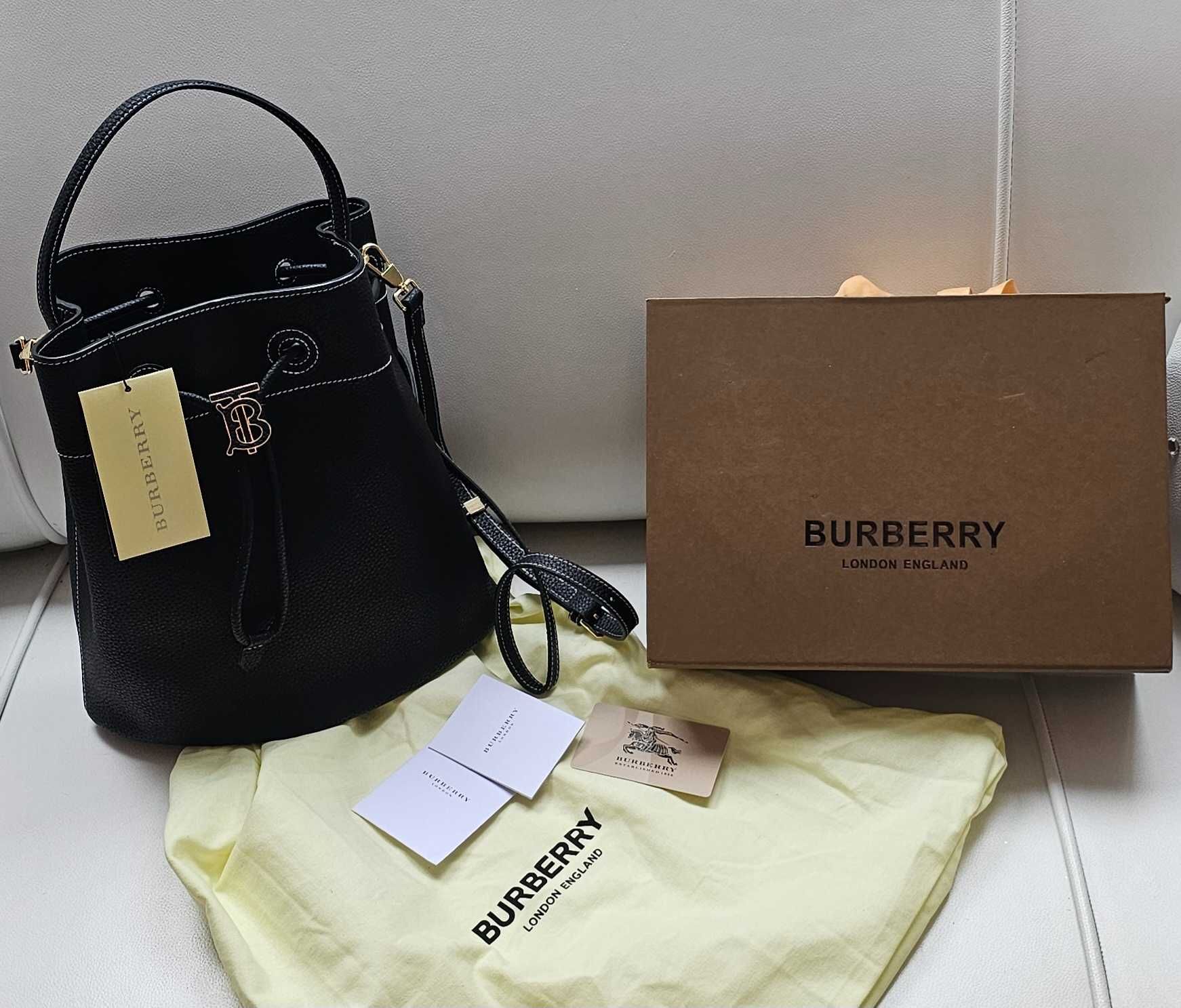 Burberry  torebka skóra naturalna