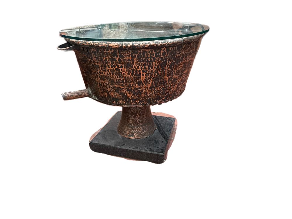Alambique mesa em cobre antigo