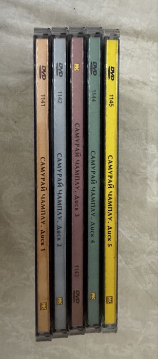 Dvd лицензия Самурай Чамплу комплект из 5 дисков, хорошее состояние