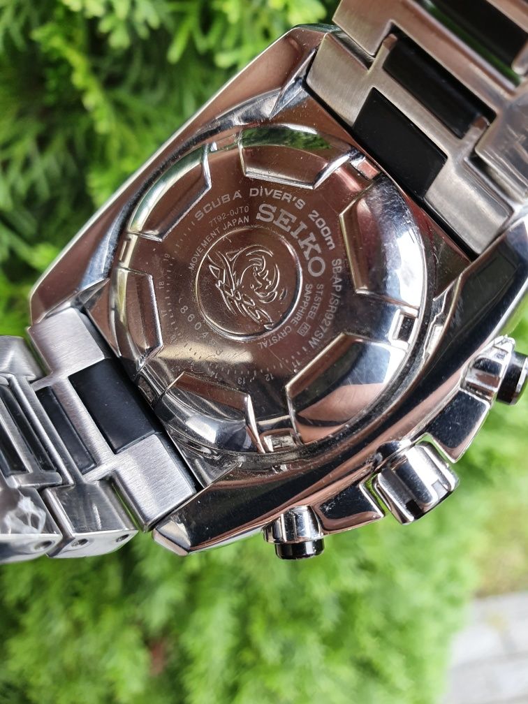 Seiko Scuba Diver VELATURA Chronograph SNDA59P1 - UNIKAT - szafir