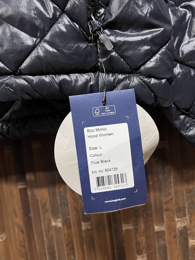 Оригінал куртка Haglofs Mimic Hood пуховик нова тепла легка pertex