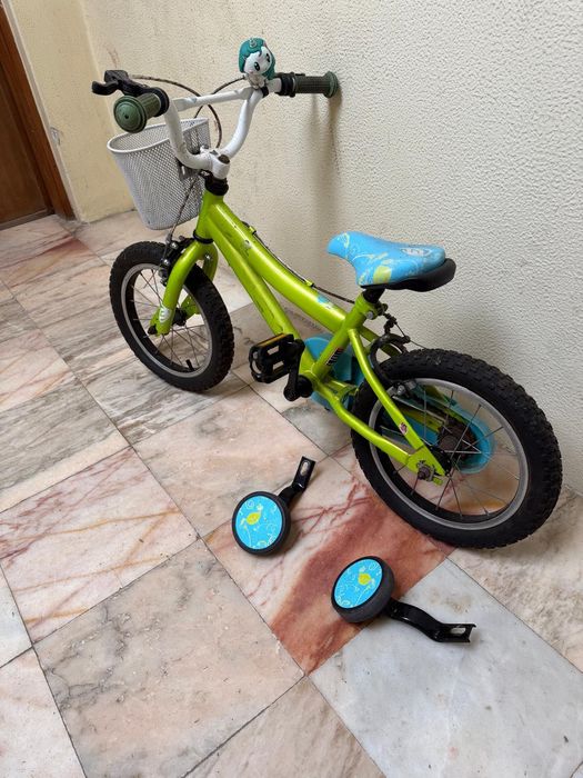 Bicicleta criança com rodinhas opcionais