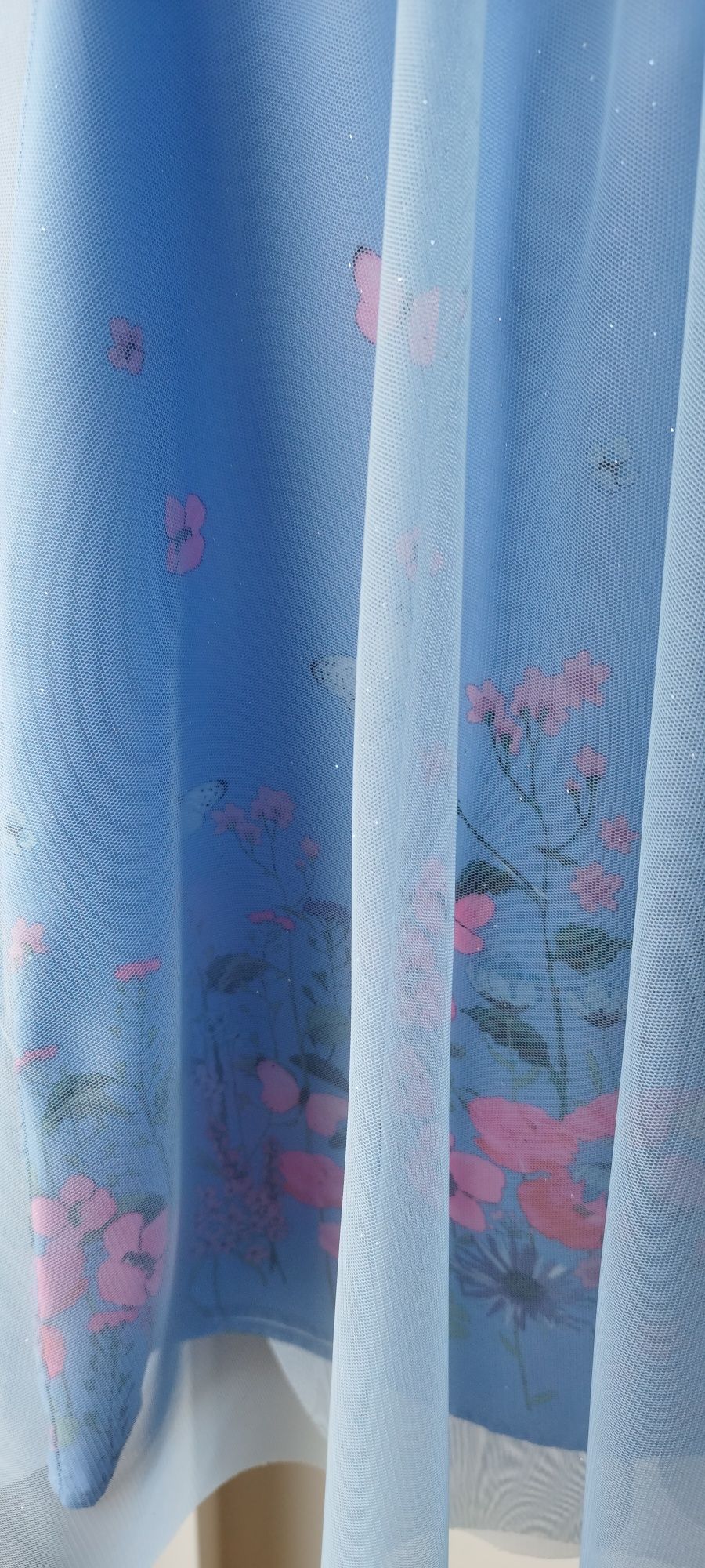sukienka tunika tiul święta motyl kwiaty h&m 122 128