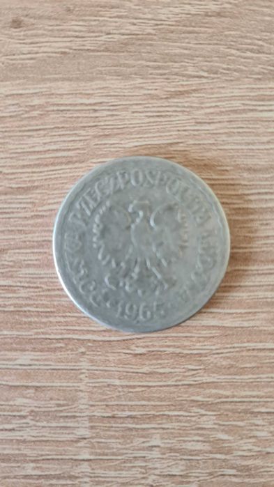 PRL oryginalna aluminiowa moneta 1zł 1965 dla kolekcjonera numizmatyka