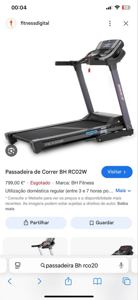 Passadeira de Correr BH RC02W
