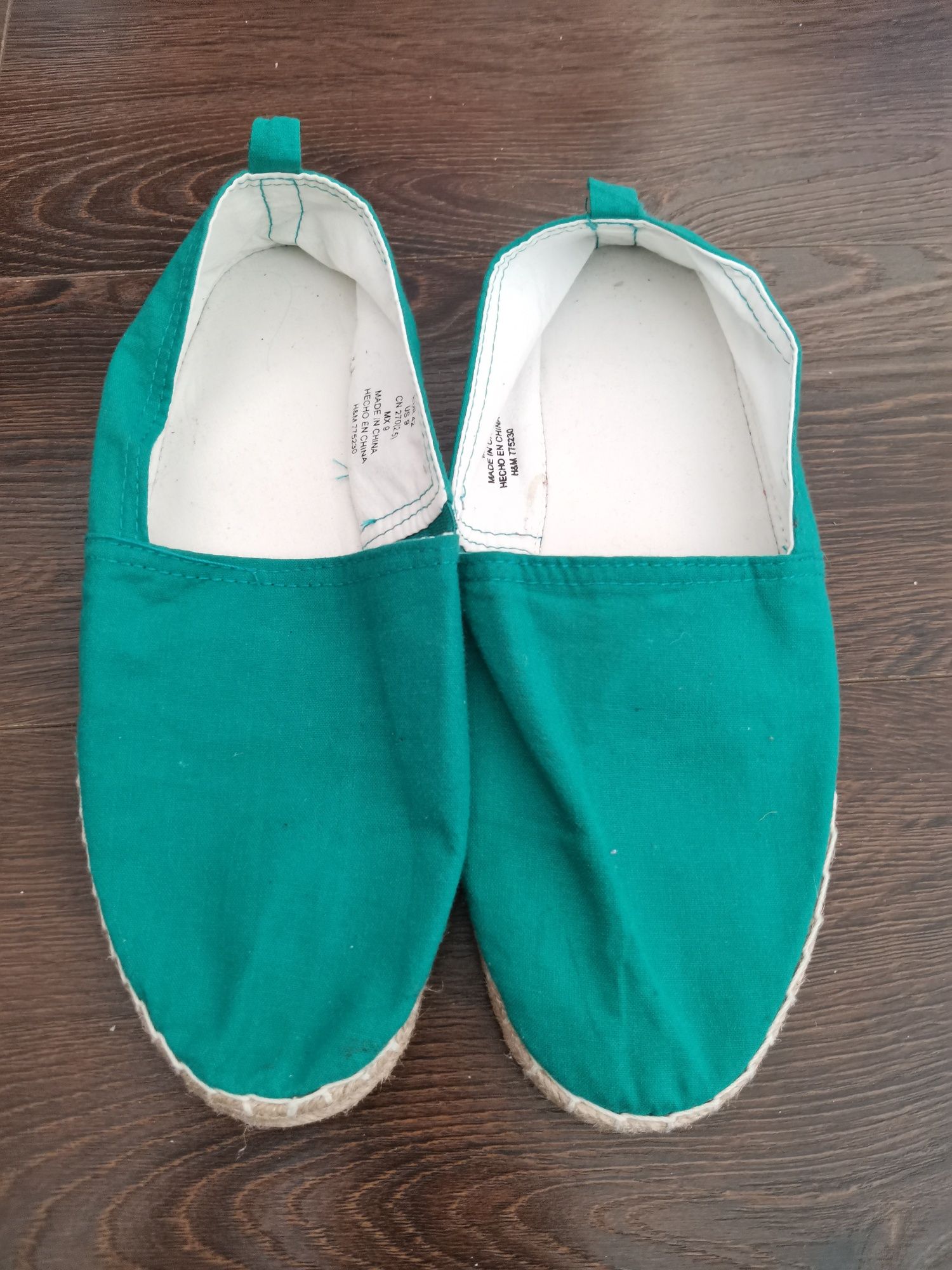 Еспадрильї, сліпони, мокасини чоловічі H&M.