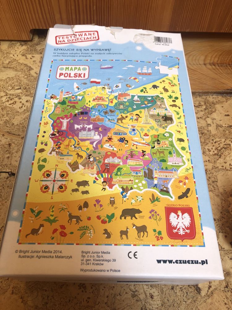 Puzzle mapa Polski CzuCzu