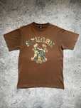 Vintage Y2K Stussy x New York Yankees Camo Moro Brown Big Logo T-Shirt