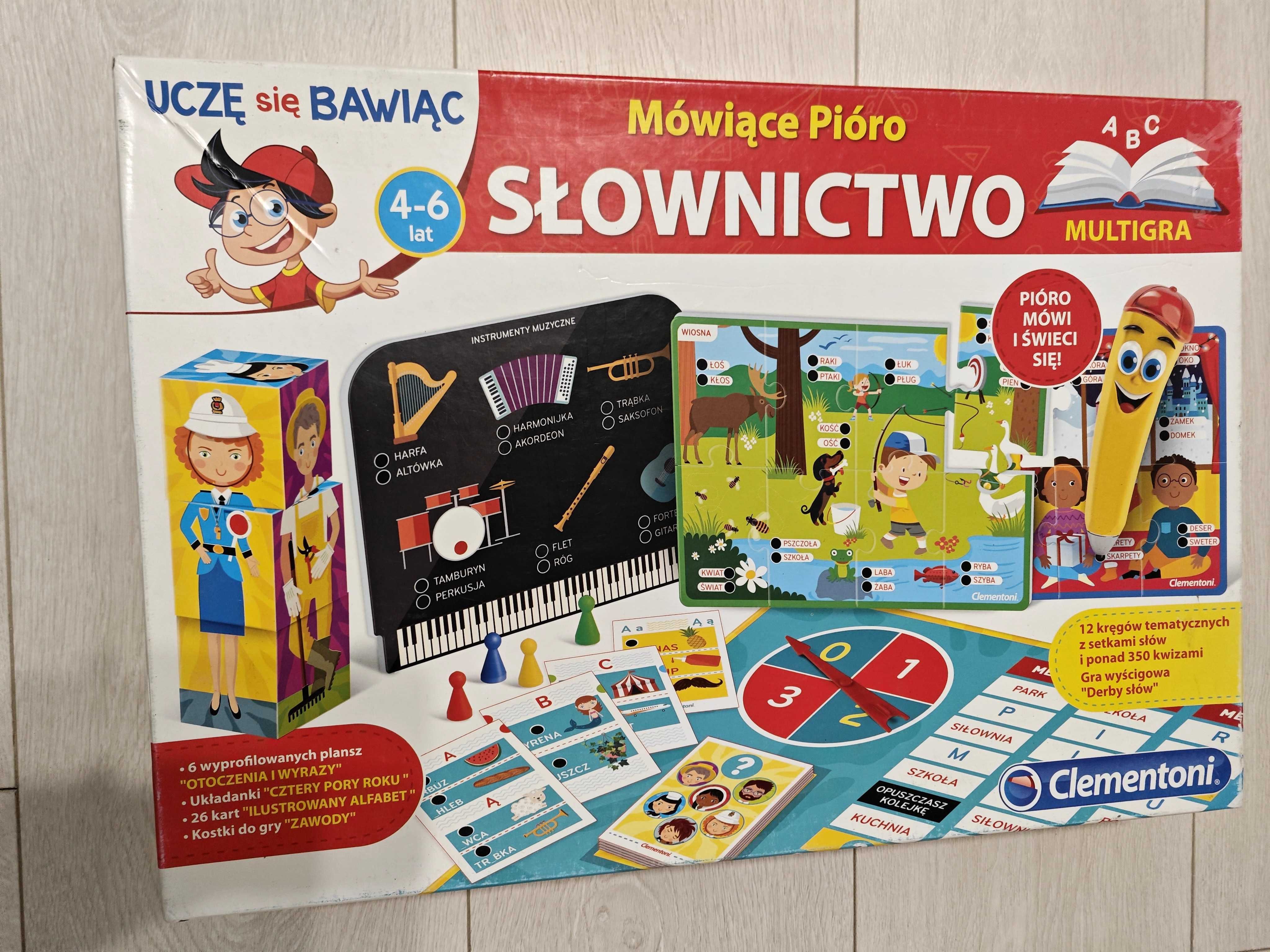 Gra edukacyjna Mówiące Pióro Słownictwo Clementoni