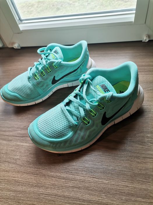 Buty do biegania 37,5 Nike Free 5.0 Barefoot Ride turkusowe damskie