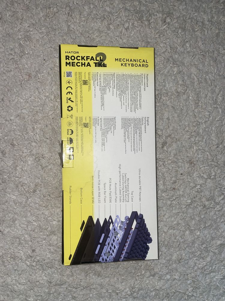 Клавіатура Hator rockfall mecha TKL
