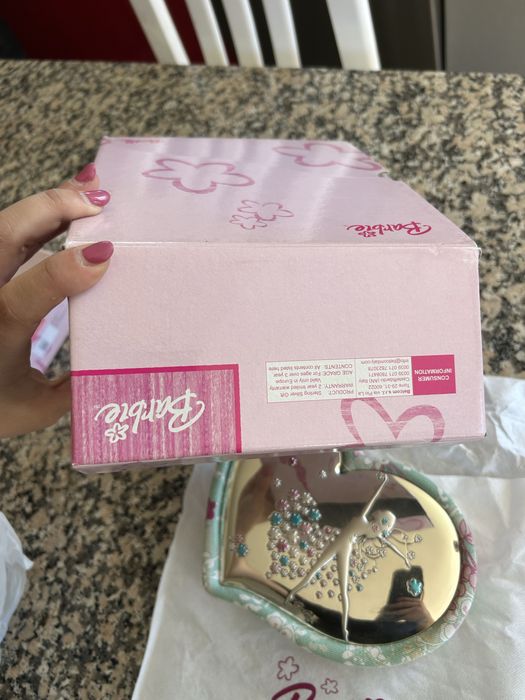 Guarda joias barbie novo em prata