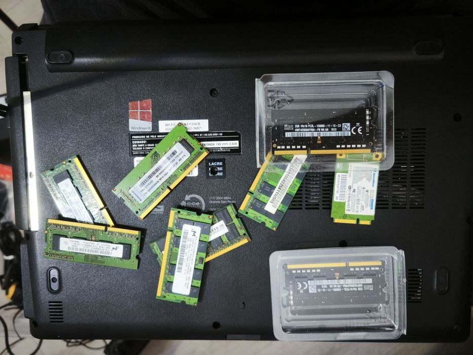 Portátil para peças