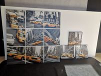 Obraz New York, taxi 100x100 oraz 30x30