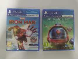 NOWY ZESTAW 2 GIER PS4 VR Iron man PS4, No Man's Sky