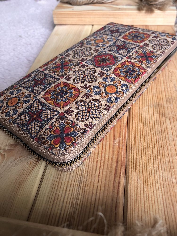 Portfel Boho/Etno, Mozaika/Ornament, kolorowy/duży