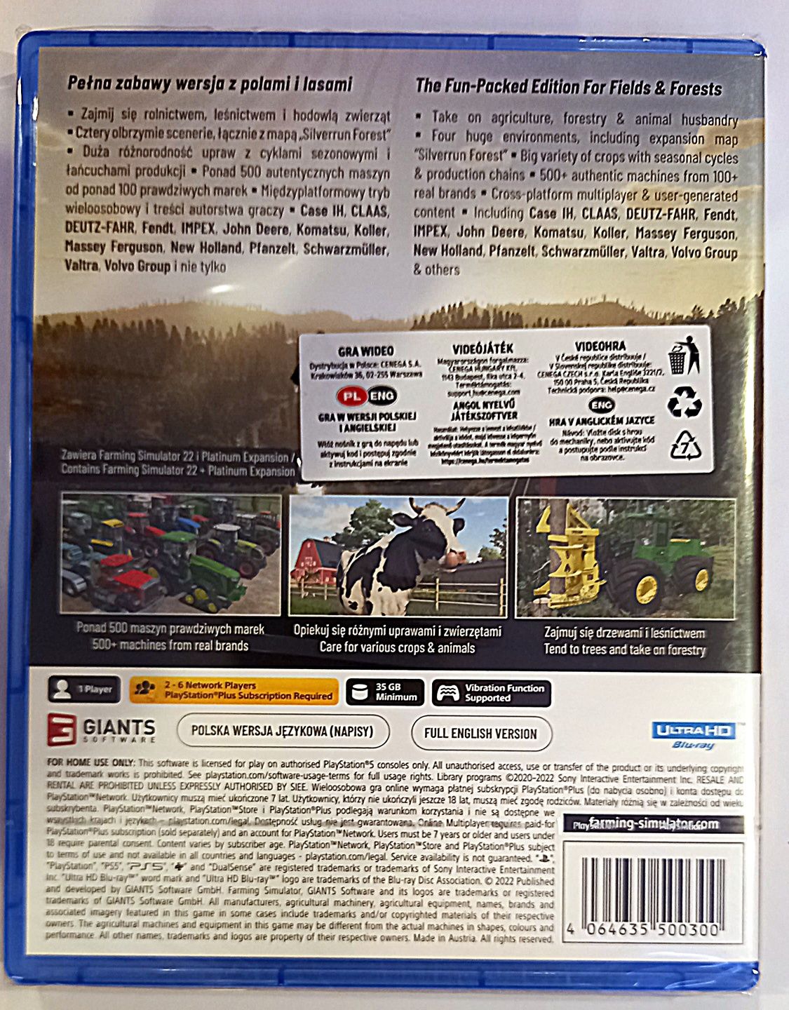 Farming Simulator 22 PL Platinum na PS5 /Nowa w folii! Sklep Chorzów